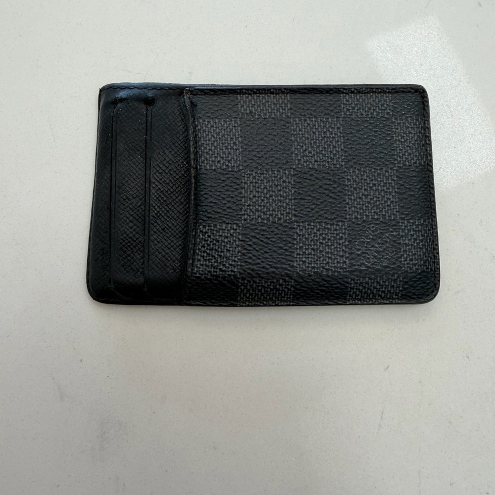Louis Vuitton Graphite Checkered Card Holder